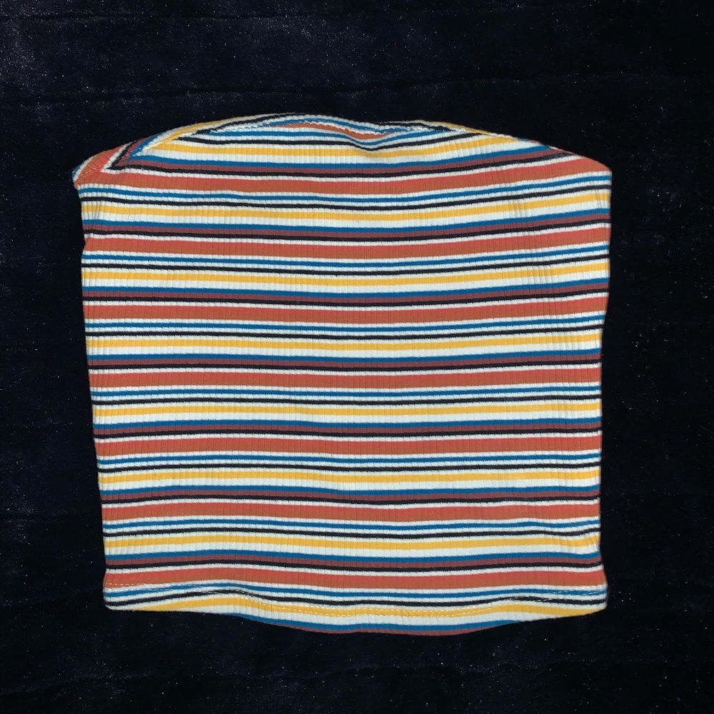 Garage Multicoloured Cropped Tube Top Size Small